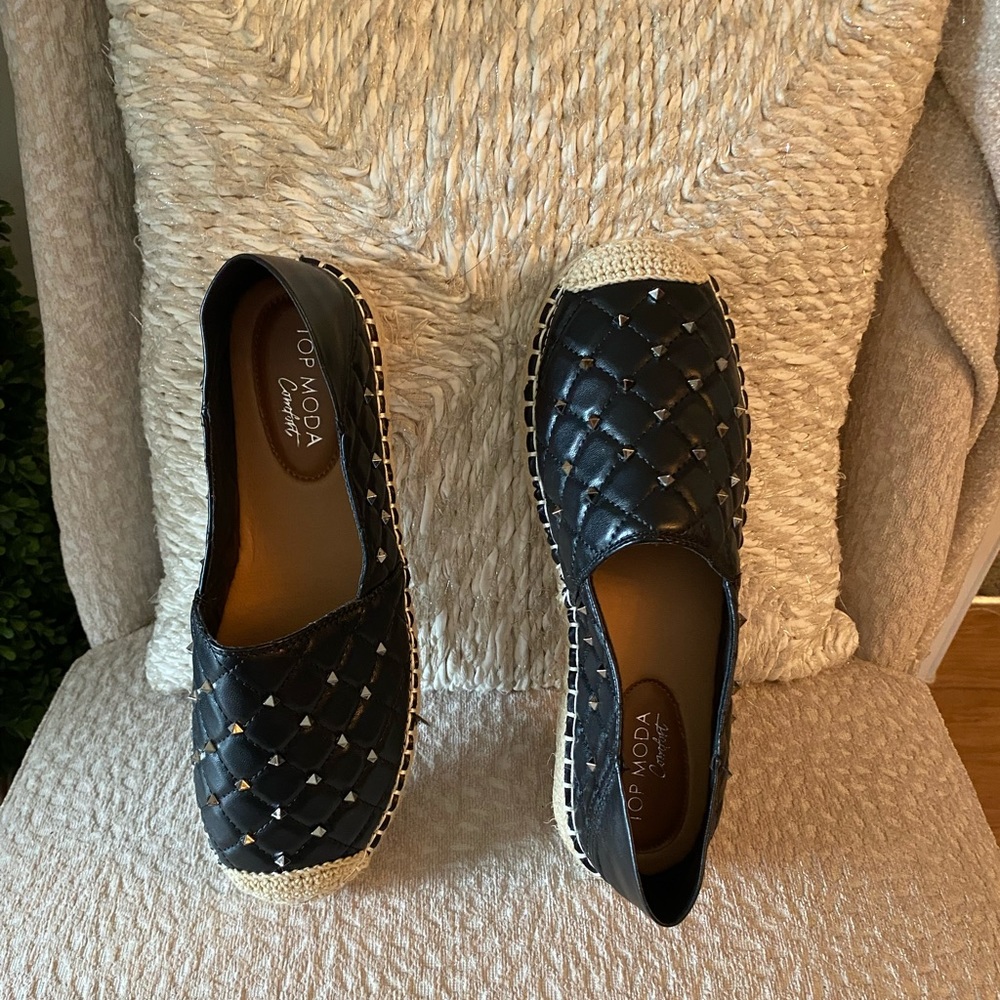 Top Moda Studded Espadrilles